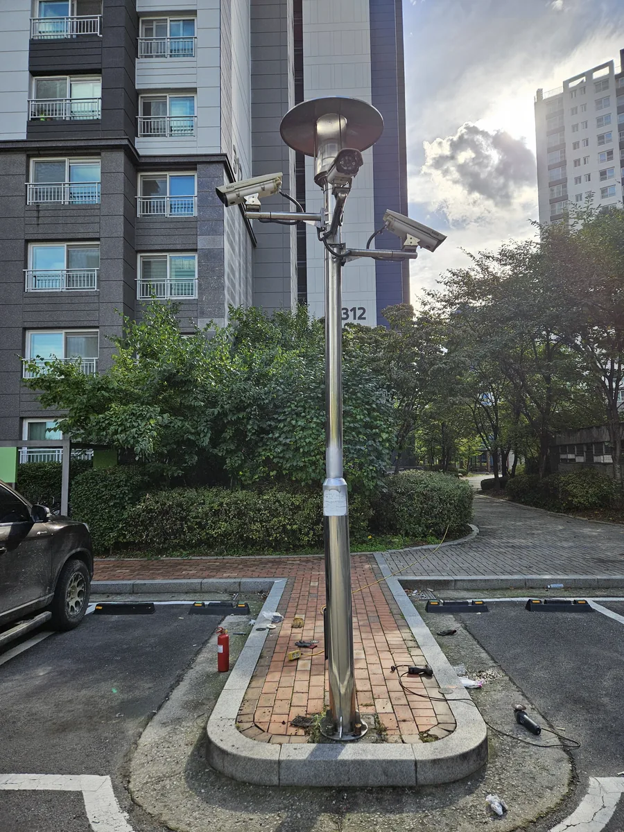 가로등 기둥파손 보수 시공